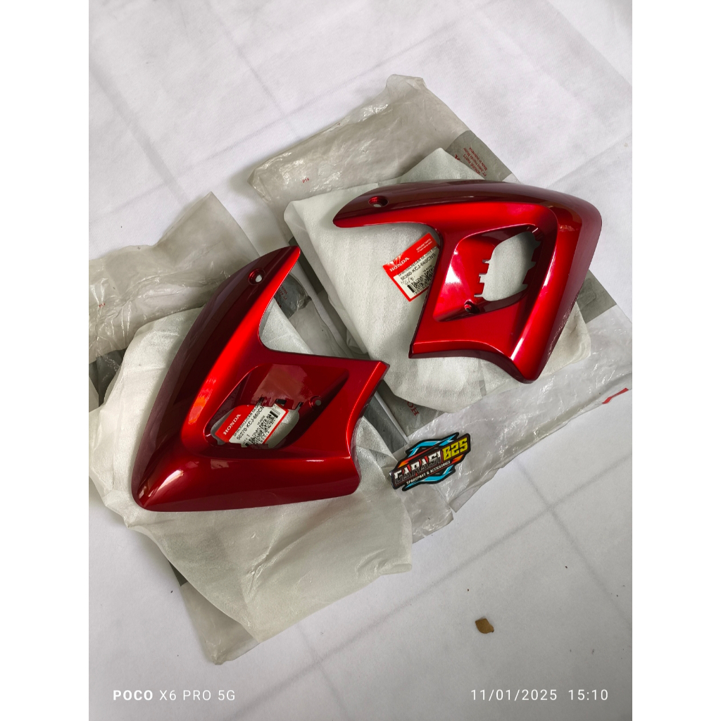 50260/50270-KCJ-660CNS cover sayap tangki kiri kanan tirev tiger revo merah marun original AHM