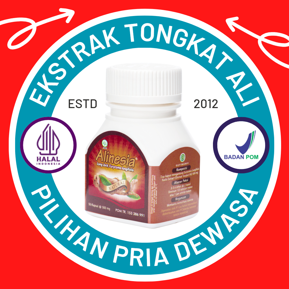 Alinesia® Kapsul Ekstrak Tongkat Ali Asli | Obat Kuat Alami