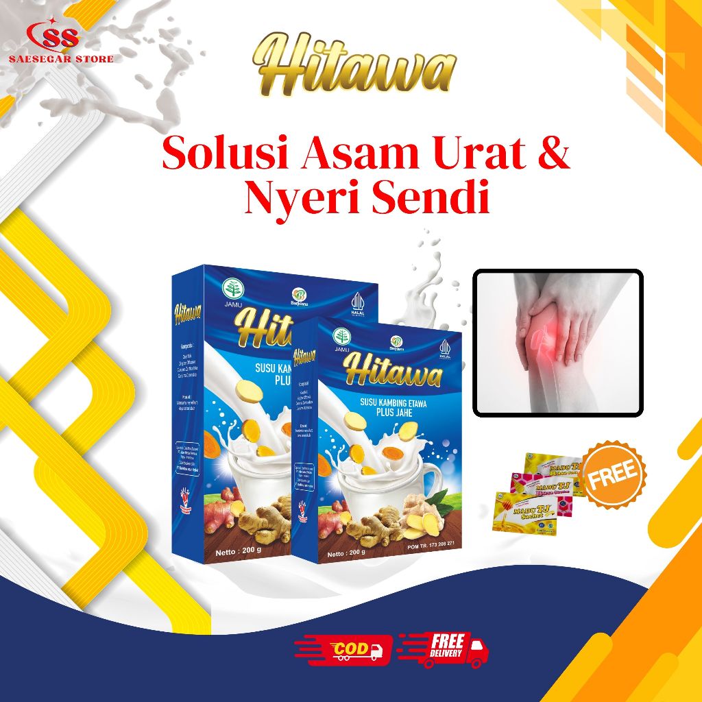 

[HITAWA Free MADU] Susu Kambing Etawa ku Bubuk Platinum Atasi Nyeri Sendi Asam Urat Kecetit