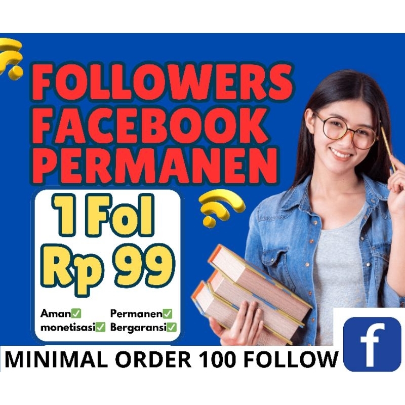 Facebook Followers Permanen Rp 99