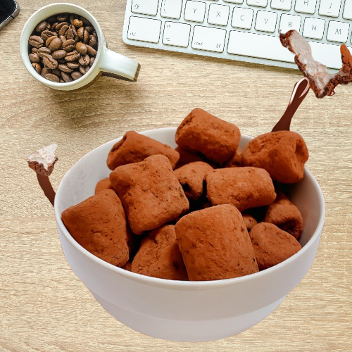 

Cokelat Hitam Marshmallow Premium/ Marshmallow Kakao Murni Cemilan Cokelat Marshmallow