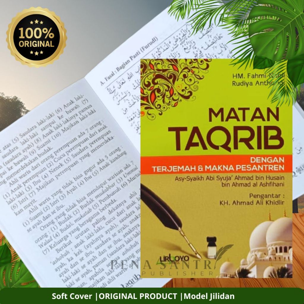 [ ORIGINAL | PROMO | BEST QUALITY ] Terjemah Kitab Matan Taqrib Saku Lengkap Makna Pesantren