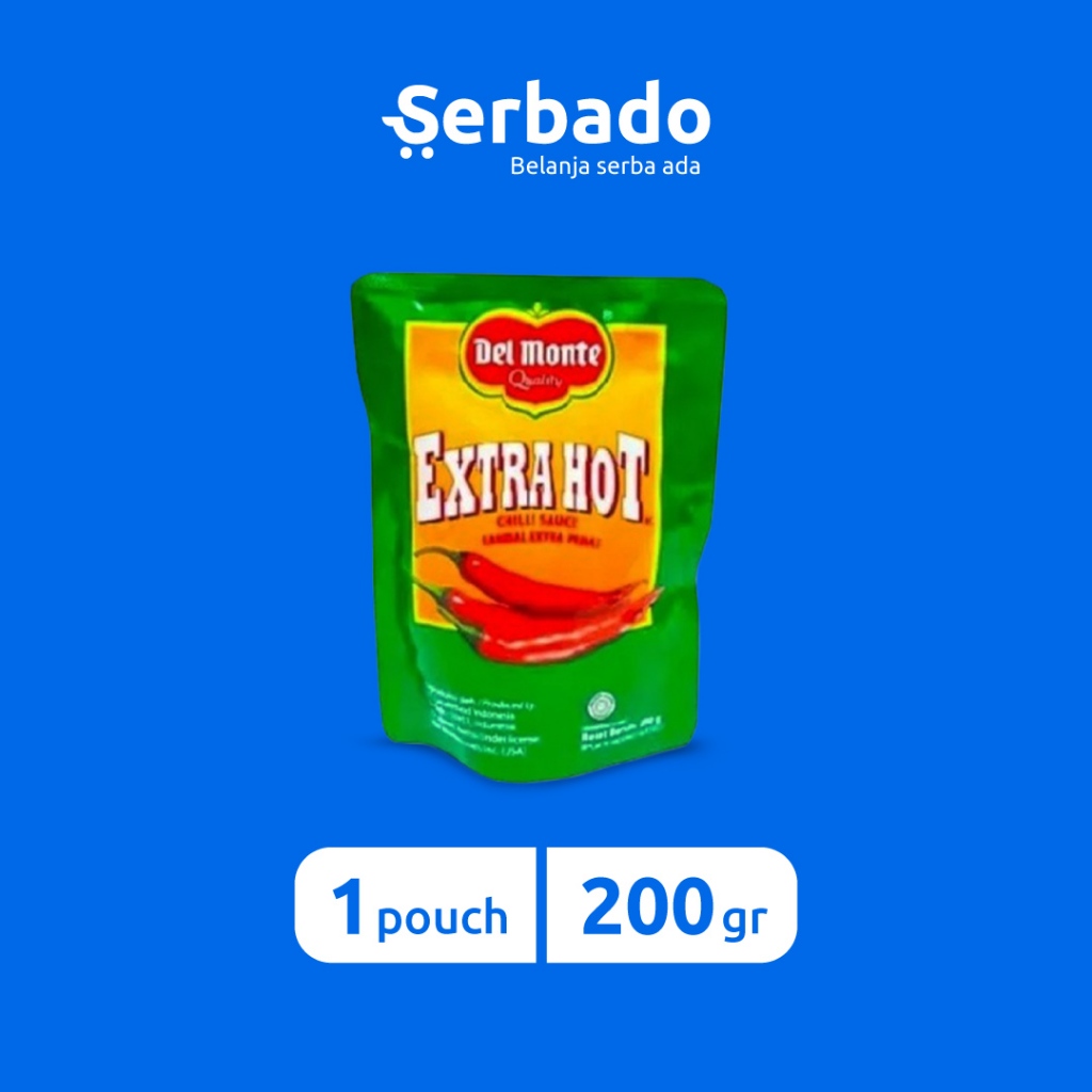 

Delmonte Sambal Extra Hot Kemasan Pouch 200gr