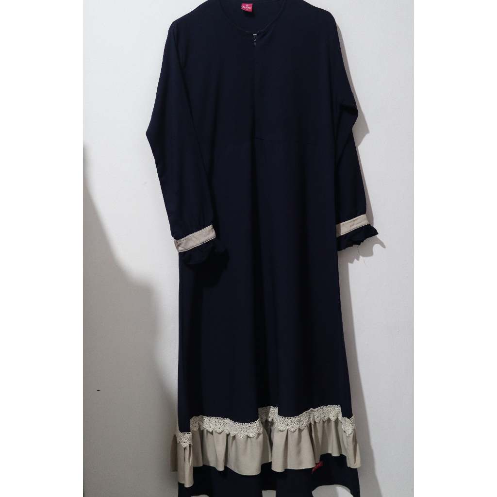 Gamis Muslimah Biru Dongker Aurany