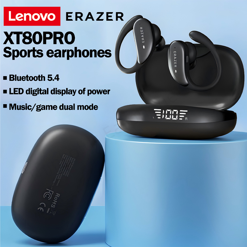 Lenovo ERAZER XT80PRO True Wireless Bluetooth Headset V5.4 TWS Sport Earphone Headphone bass Earbuds