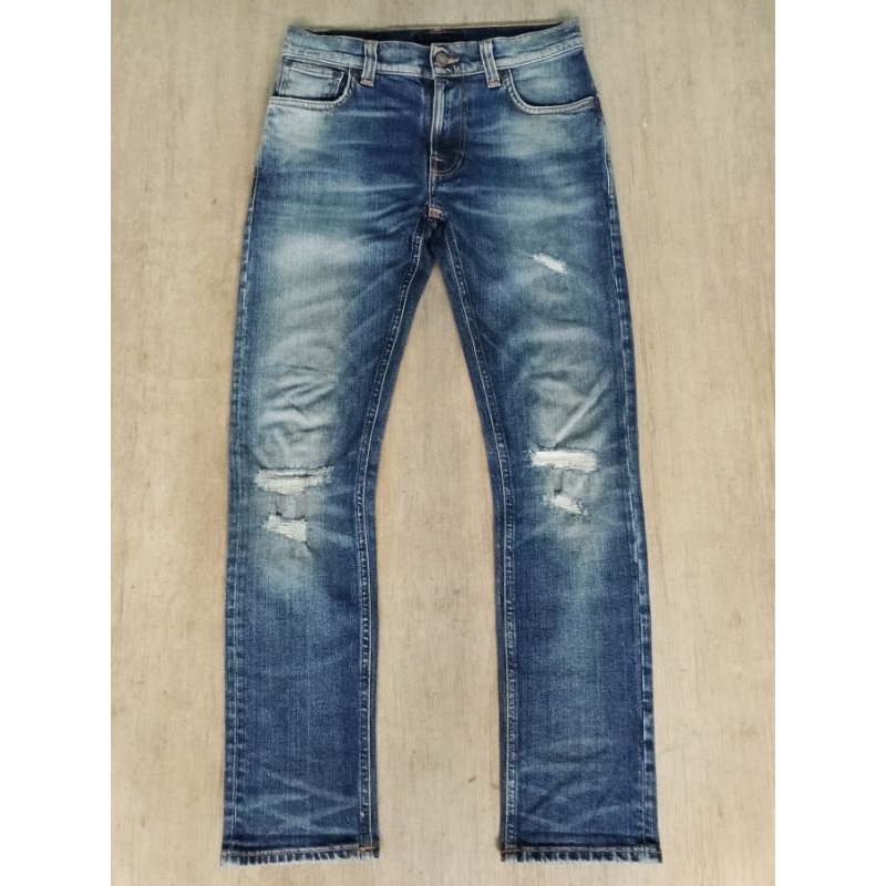 NUDIE JEANS RIPPED ITALY ORIGINAL (size 29-31)