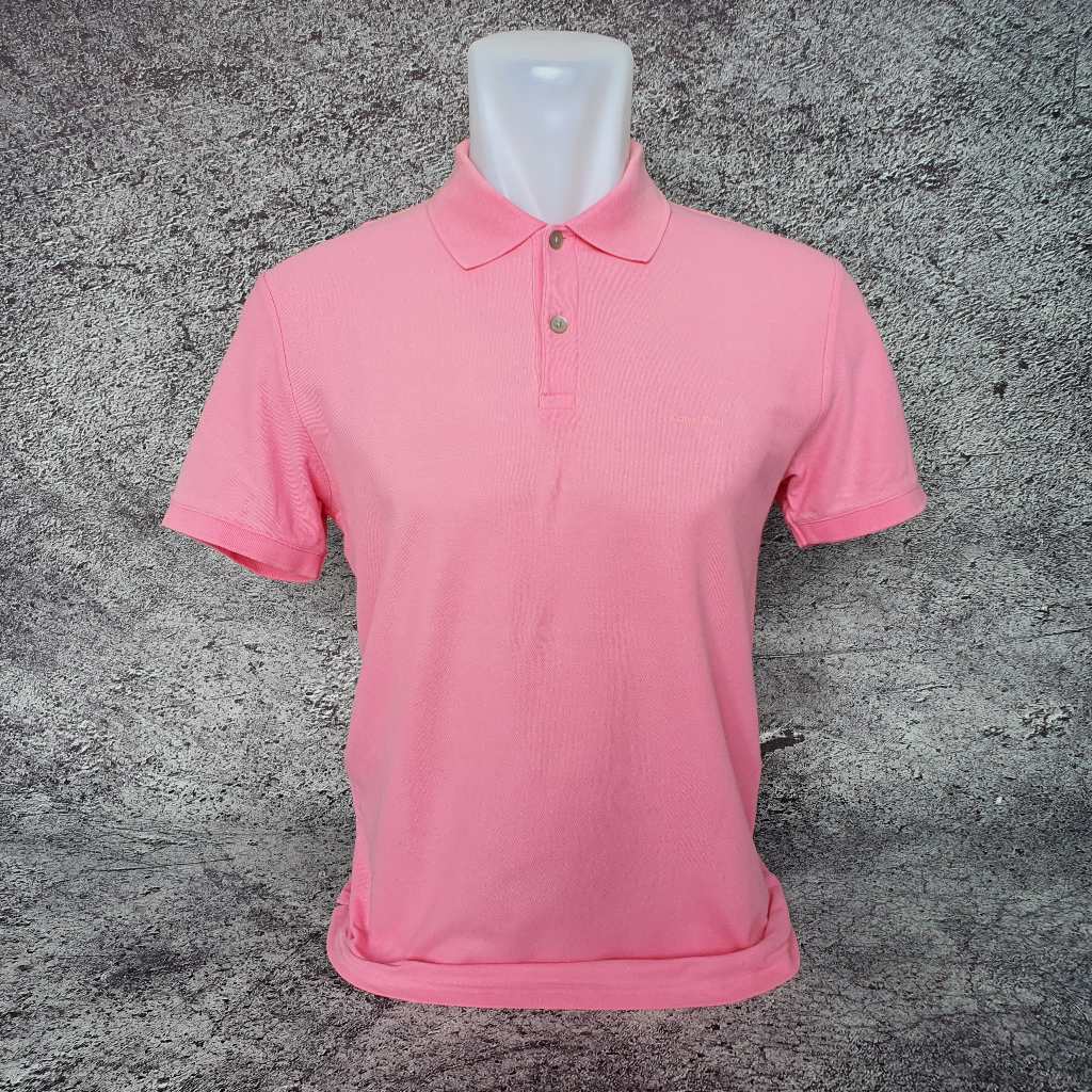 Baju Kaos Polo CALVIN KLEIN CK - Size S / LD 48 cm - Original - Second