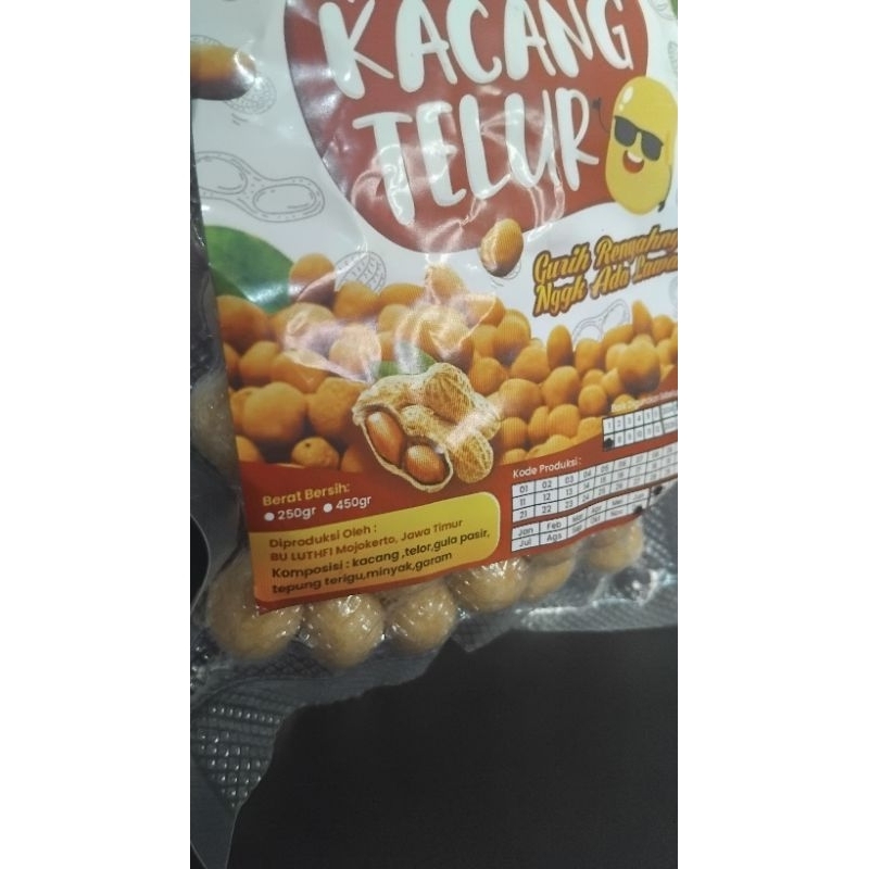 

Kacang Telur Bu Lutfhi 125 gram