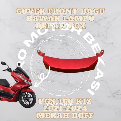 cod - dagu bawah lampu depan honda pcx 160 k1z thun 2021 2022 2023 warna merah doff non original