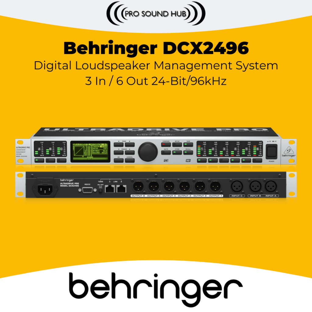 Behringer DCX2496 DCX-2496 DCX 2496 DLMS Speaker Management Crossover