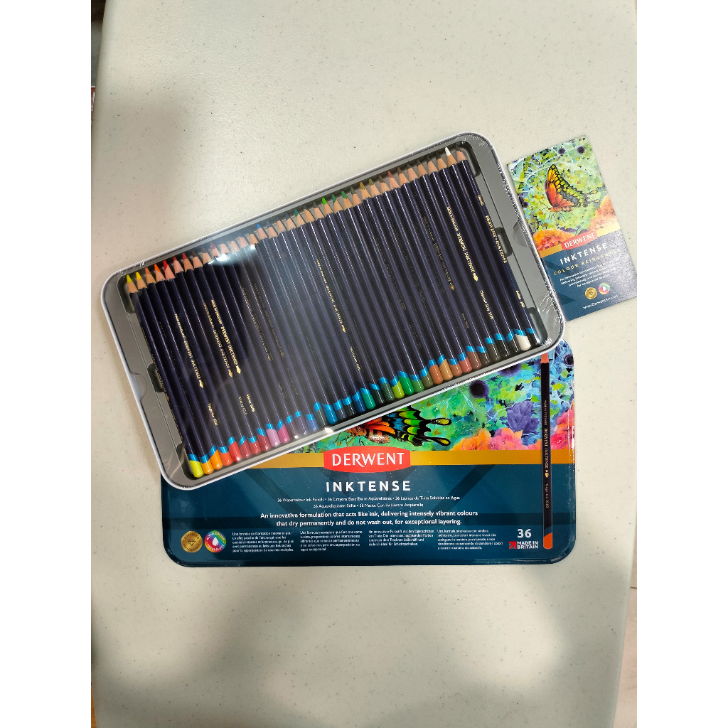 

Gramedia Tunjungan : Derwent Inktense 36 Pencil Color Metal Tin Set