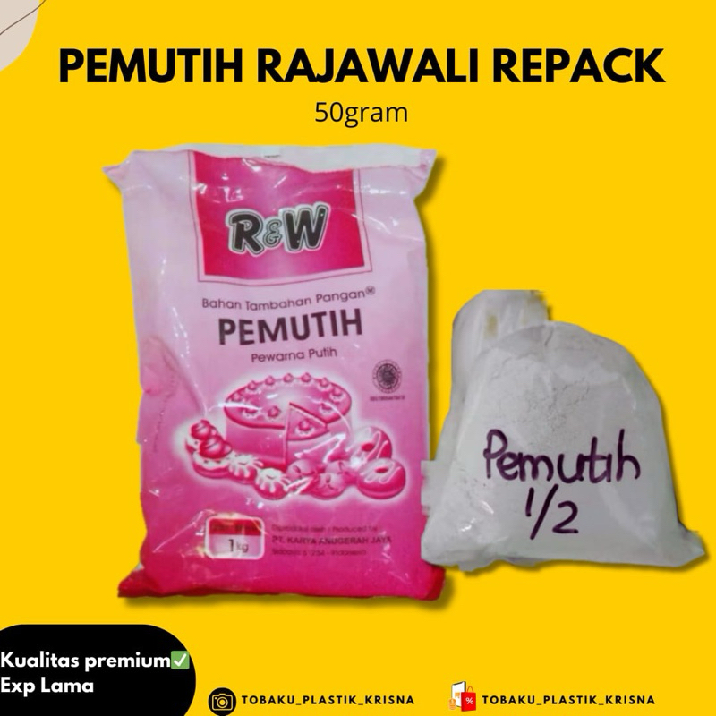 

R&W PEMUTIH MAKANAN REPACK 50gram