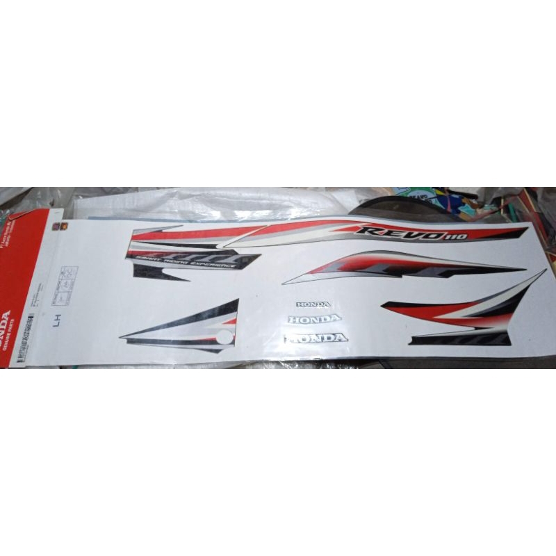 871x0 Kww a80 zal original AHM Astra Honda motor stripe type black L striping stiker box cover body 
