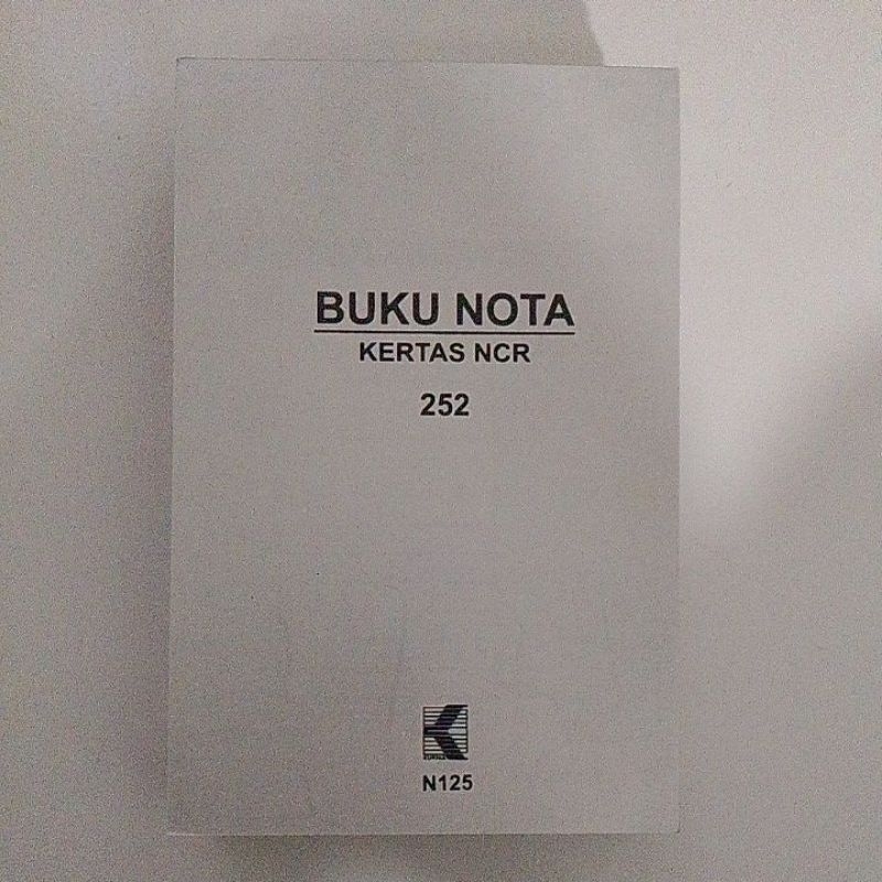 

Buku nota 2rangkap 1/4folio NCR