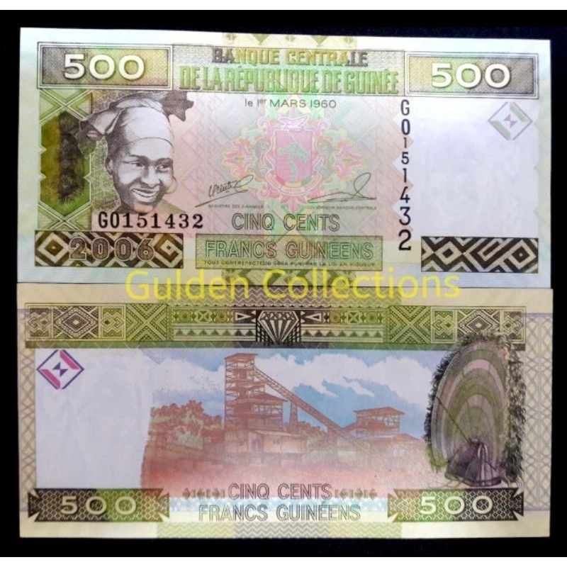 Guinee 500 francs UNC