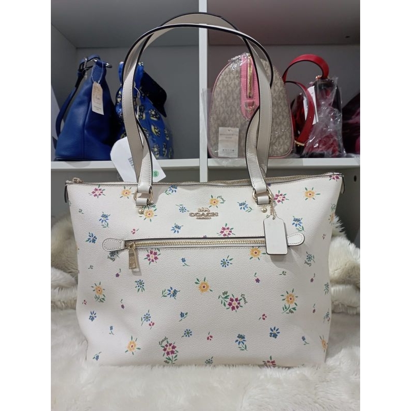 COACH TOTE WILDFLOWER GALLERY CHALK MULTI