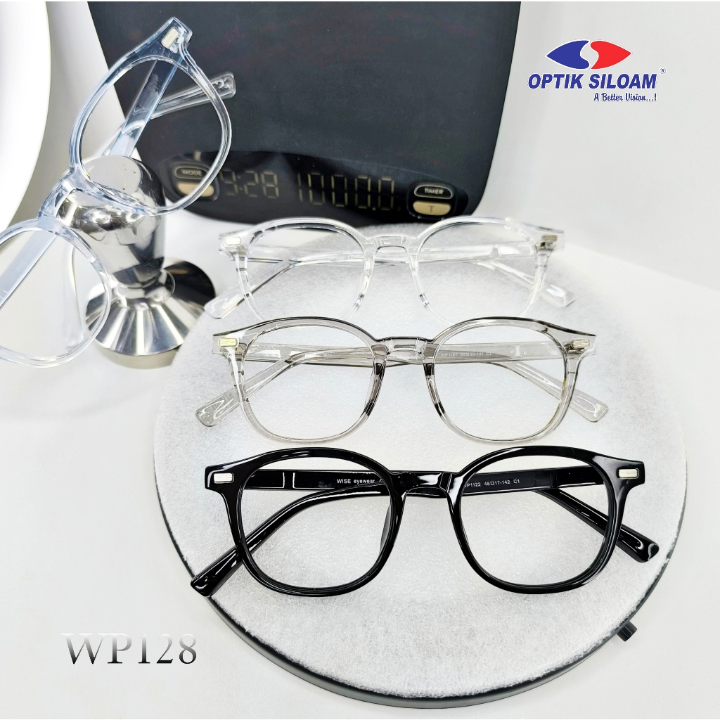 KACAMATA WISE WP128 MODEL CLASSIC BULAT KOTAK KECIL LAKI-LAKI PEREMPUAN TR PLASTIK RINGAN