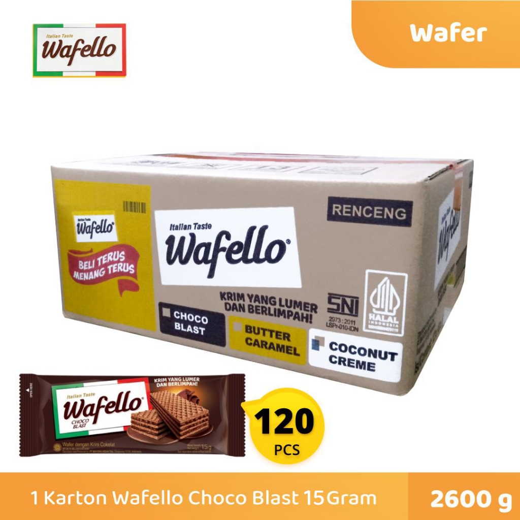 

1 Karton Wafello Choco Blast 15 Gram