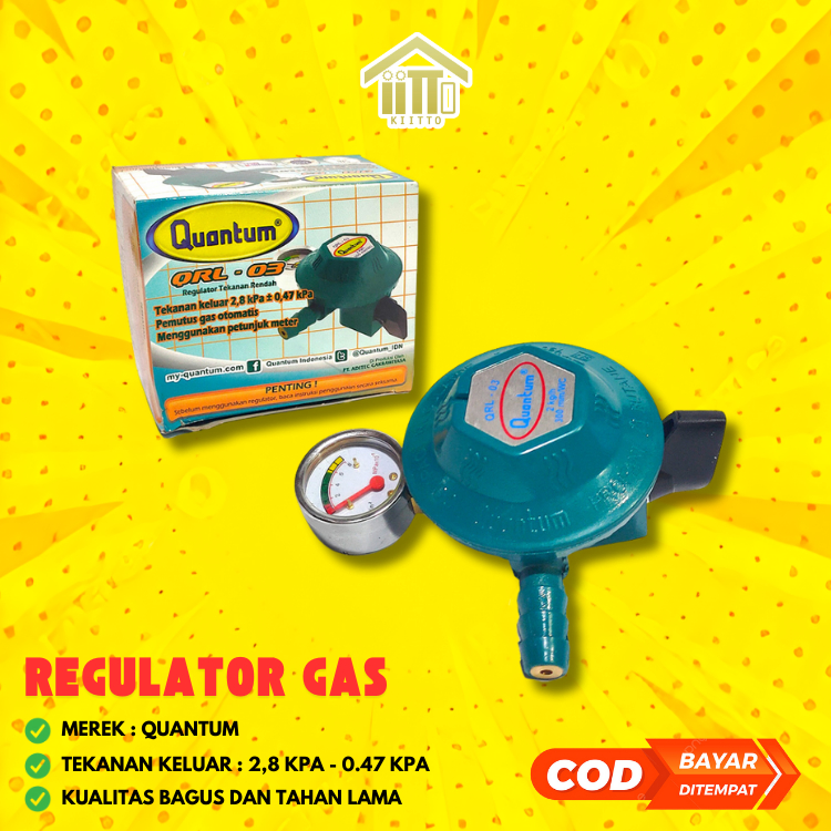 REGULATOR GAS QUANTUM / KEPALA GAS QUANTUM / REGULATOR GAS QUANTUM GAS LPG