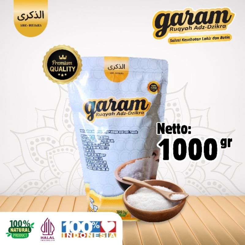 

GARAM RUQYAH ADZ-DZIKRA 1000gr I PRODUK ORIGINAL