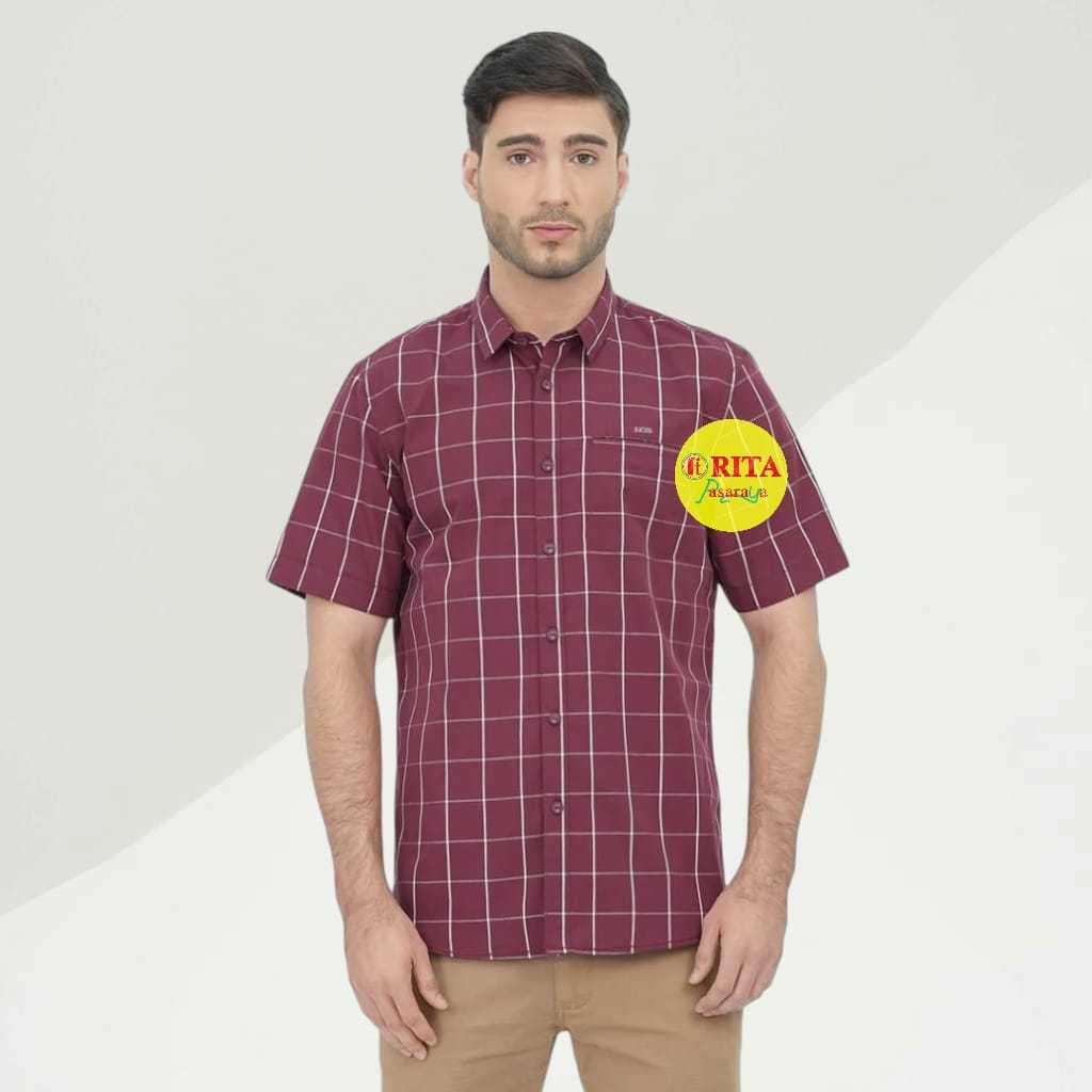LGS Kemeja Pria Lengan Pendek