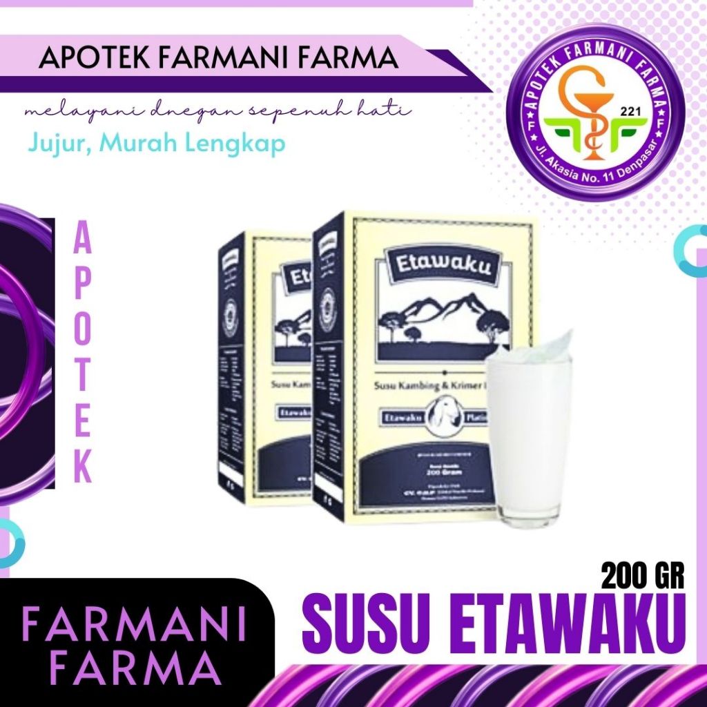 

SUSU ETAWAKU PLATINUM / 200 GR / SUSU KAMBING ETAWA /