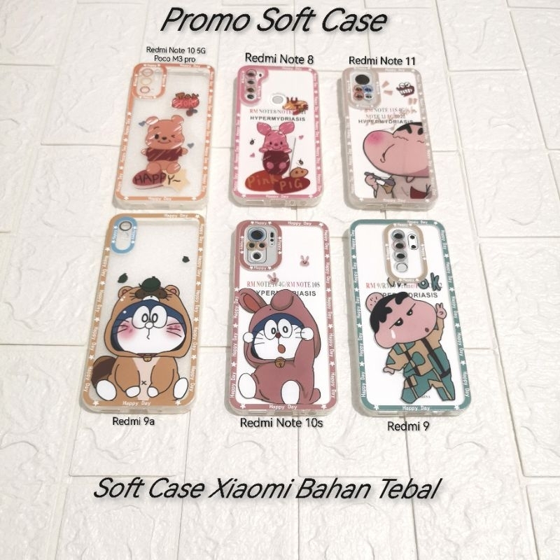 Soft Case Xiaomi Redmi Motif Transparant - Soft Case Redmi 9a - Soft Case Redmi 9c - Soft Case Redmi