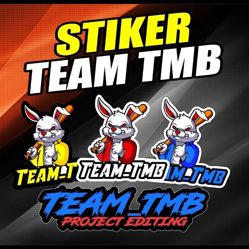 

Stiker Team TMB waterproof cutting