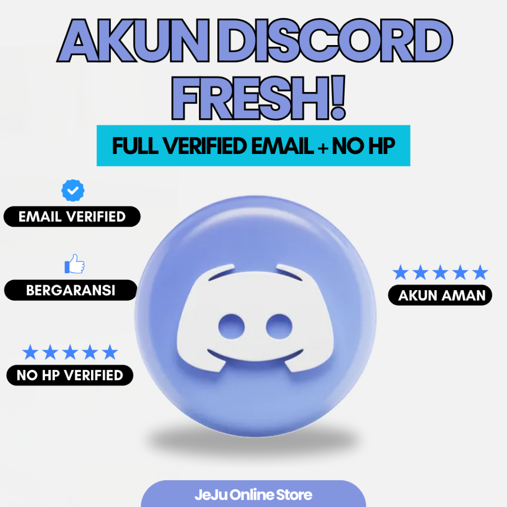 AKUN DISCORD UMUR 3 BULAN | BERGARANSI | ANTI BAN | HIGH QUALITY