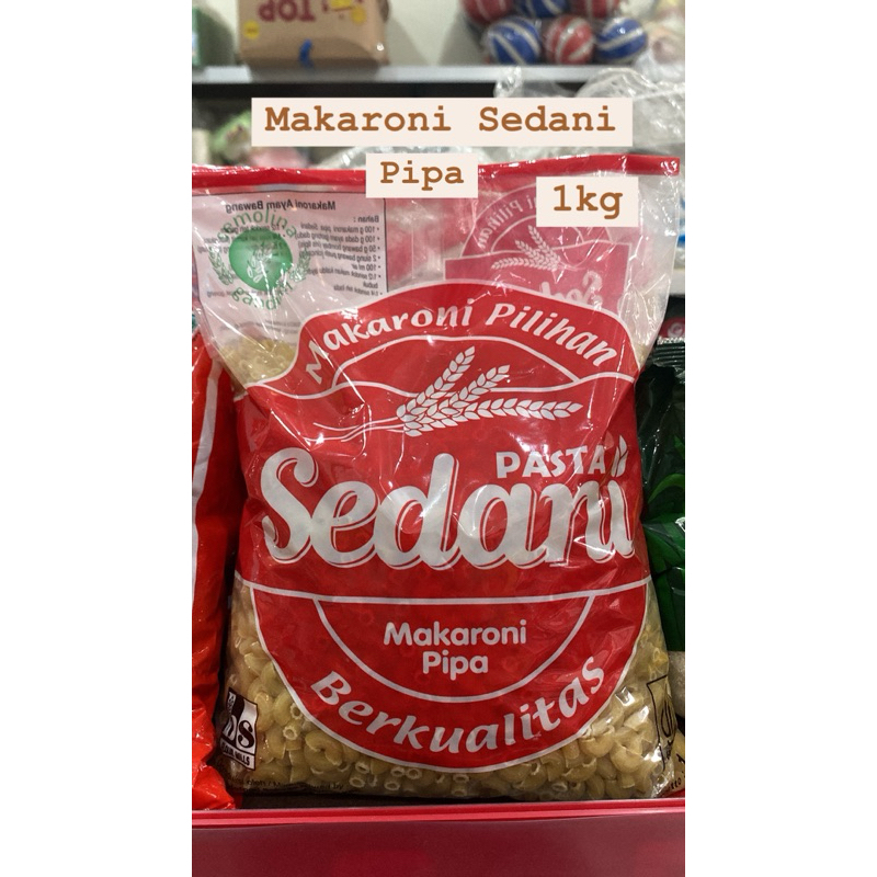 

Makaroni Pipa Sedani 1 kg kemasan MURAH