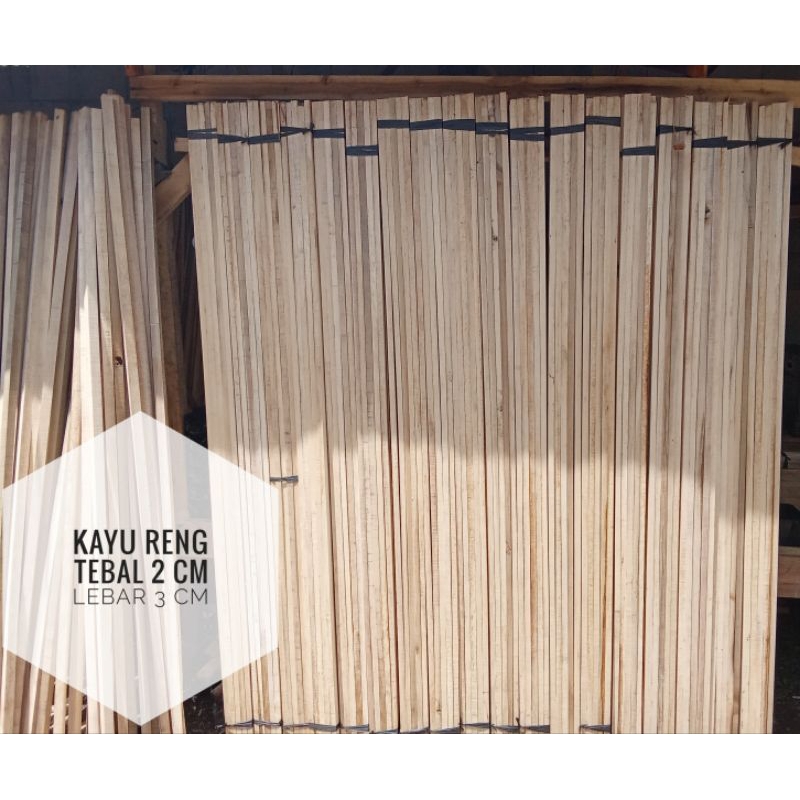 4 X 4 KAYU RENG KASO KASO 4 X 4 CM PANJANG 1METER PAKET ISI 10BATANG