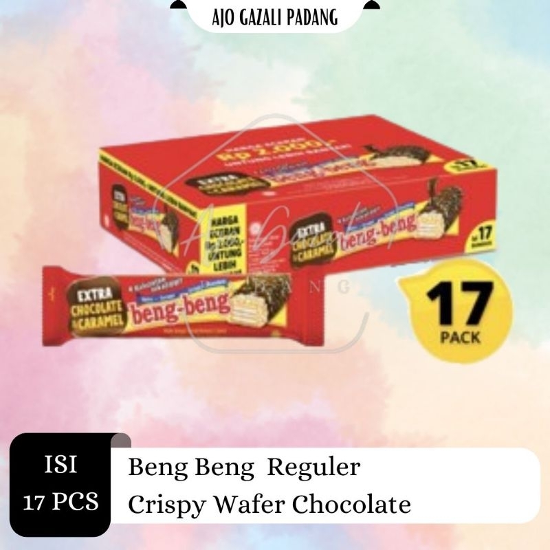 

Beng Beng - Crispy Wafer Chocolate - 1 Box > Isi 17 Pcs