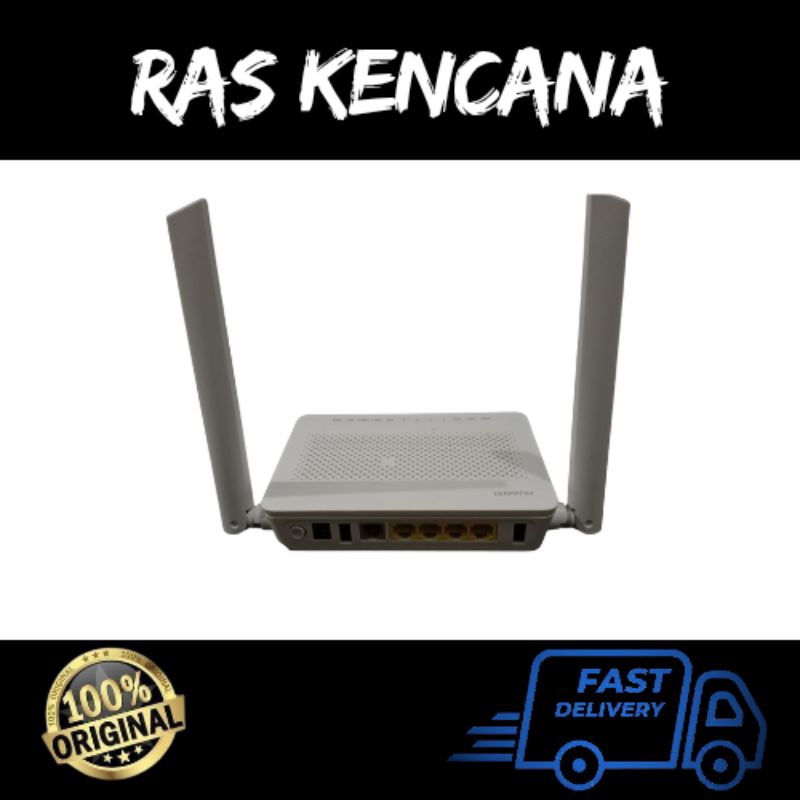 ROUTER GPON ONT HUAWEI HG8145V5 PLUS ADAPTOR DUAL BAND PORT BIRU BEKAS NORMAL / HUAWEI 5V5 DUAL BAND