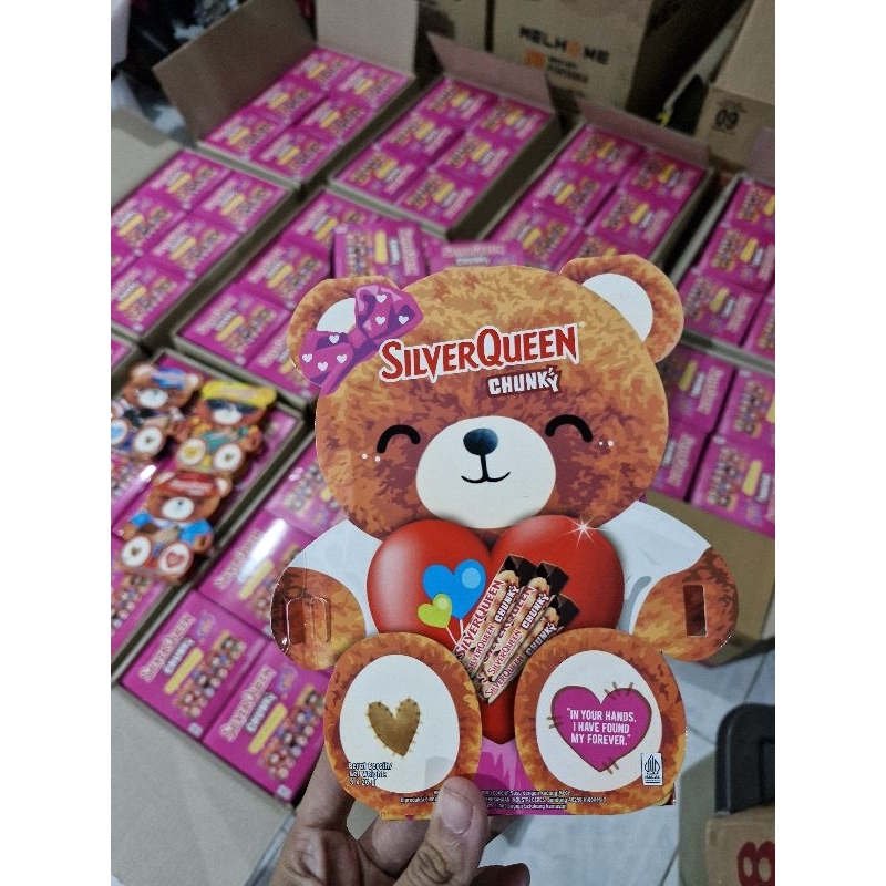 

Silverqueen 55g, chunky bear. silverqueen bear. Ready siap kirim