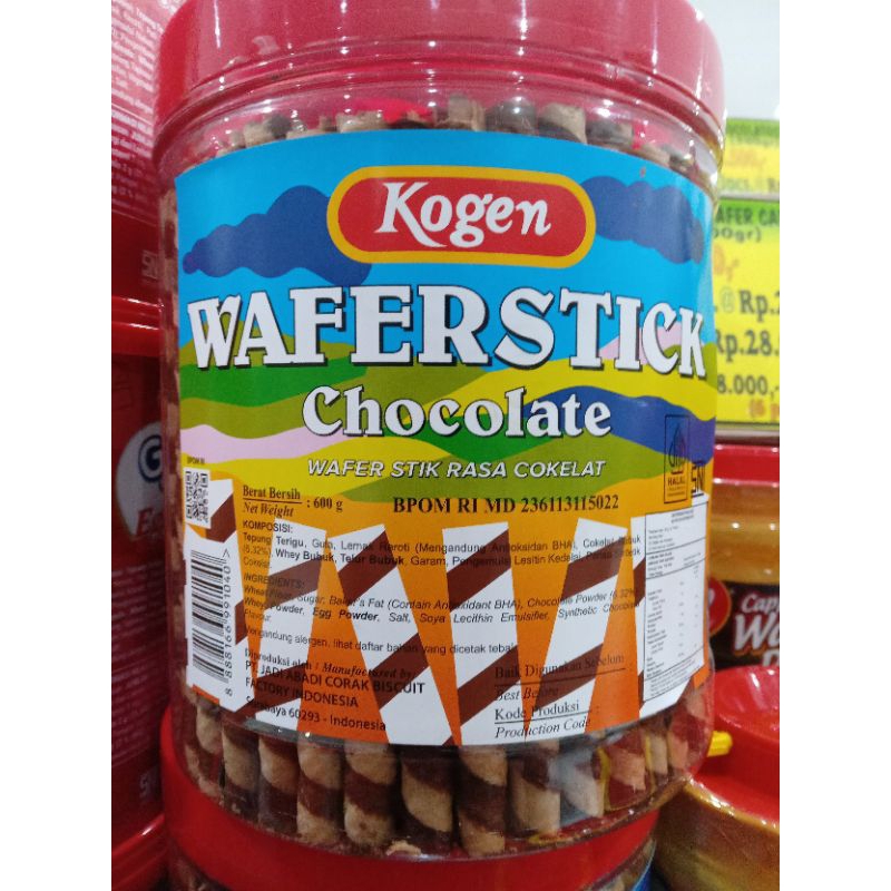 

Kogen Wafers Stik Chocolate Rasa Cokelat