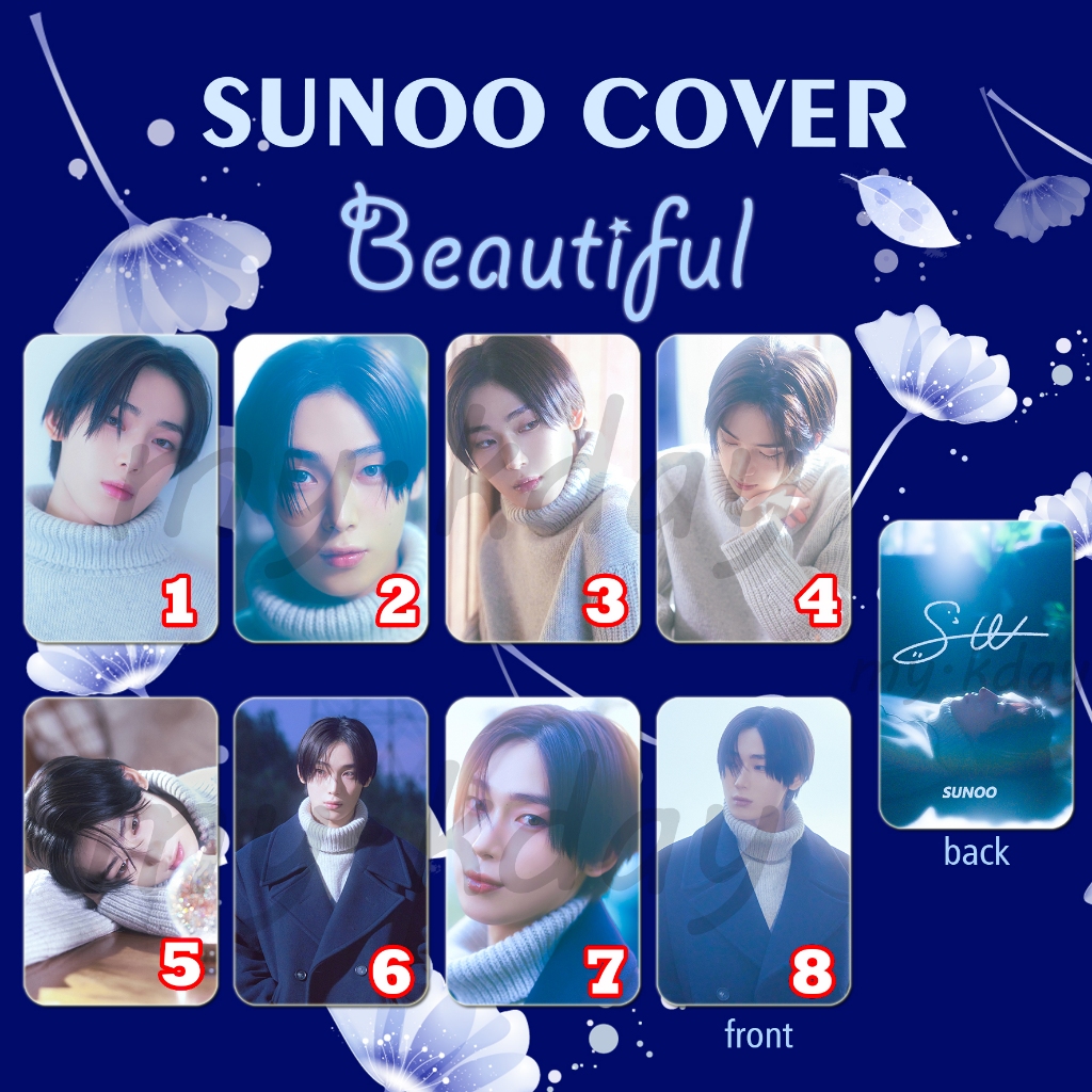 PC-1911, Photocard Sunoo ENHYPEN Cover Beautiful 2 sisi
