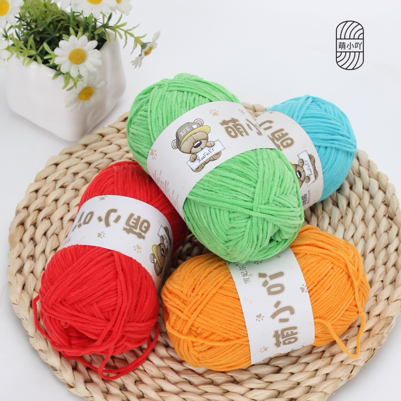 Mini Chenille Yarn | Benang Chenille Mini