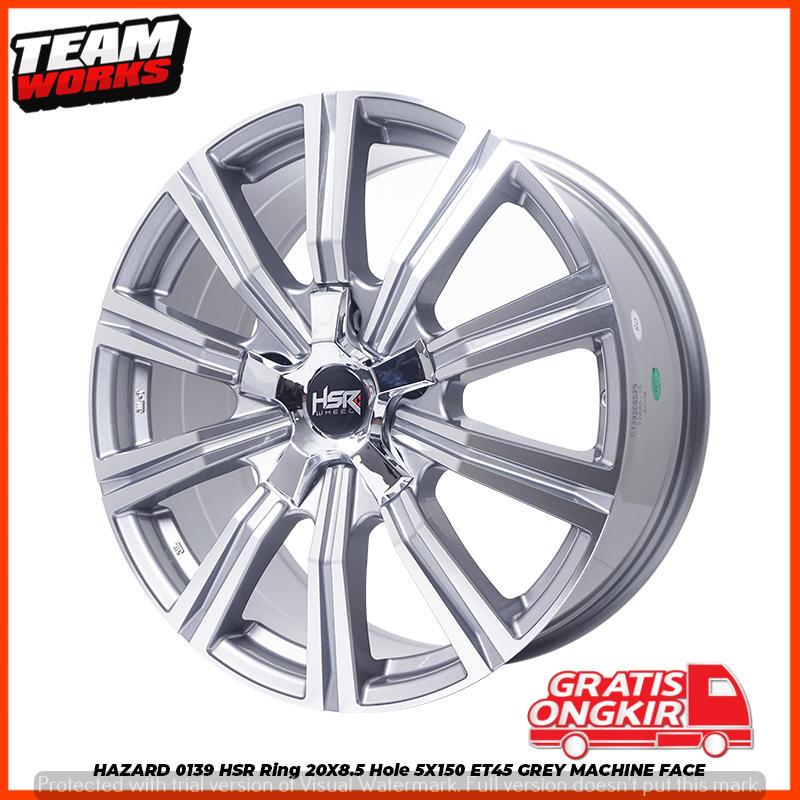 VELG MOBIL LEXUS LAND CRUISER CYGNUS RING 20 HSR HAZARD PCD 5X150 GREY POLLISH PELK R20 LEBAR 85