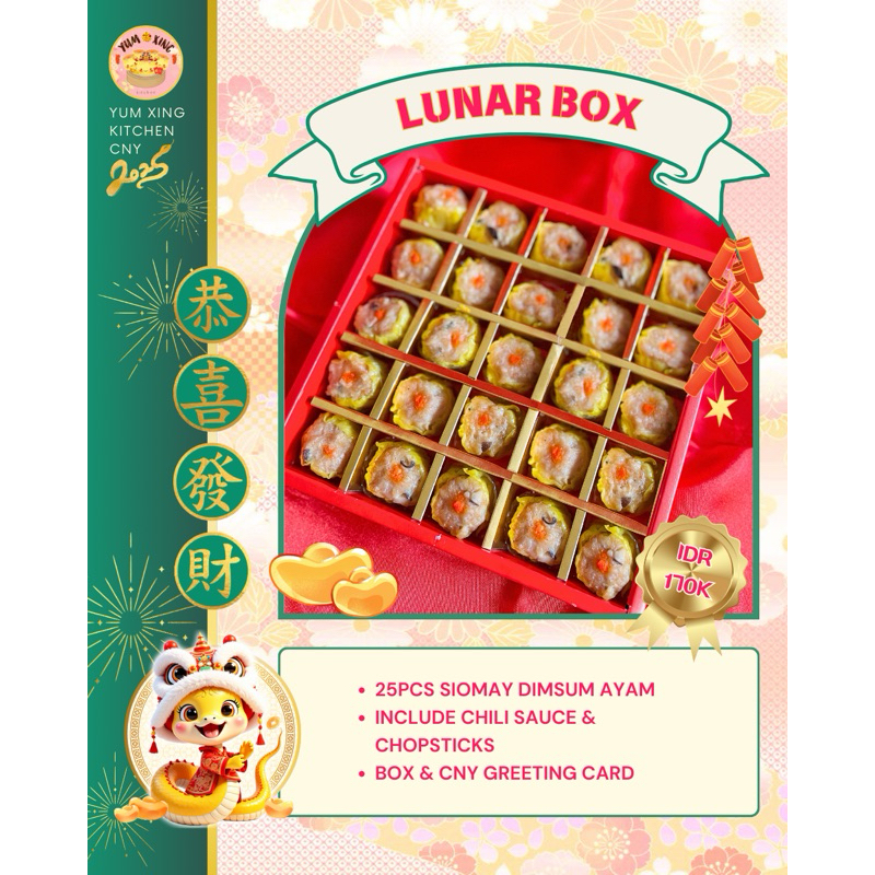 

LUNAR BOX - Hamper CNY Imlek Siomay Dimsum Ayam Udang Jamur BEST SELLER