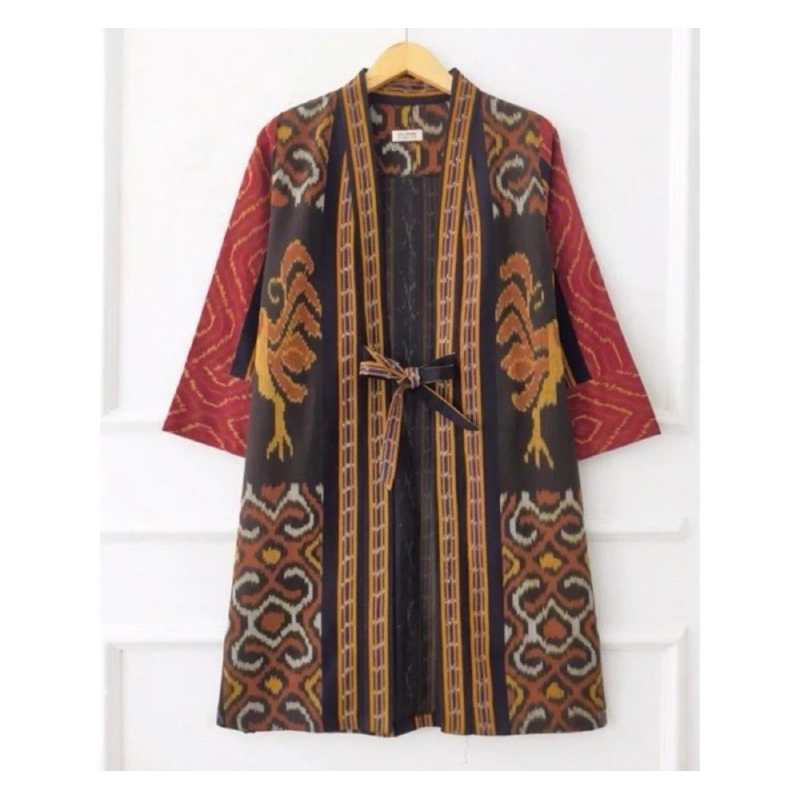cardigan tenun ethnic batik atasan wanita sumba ntt