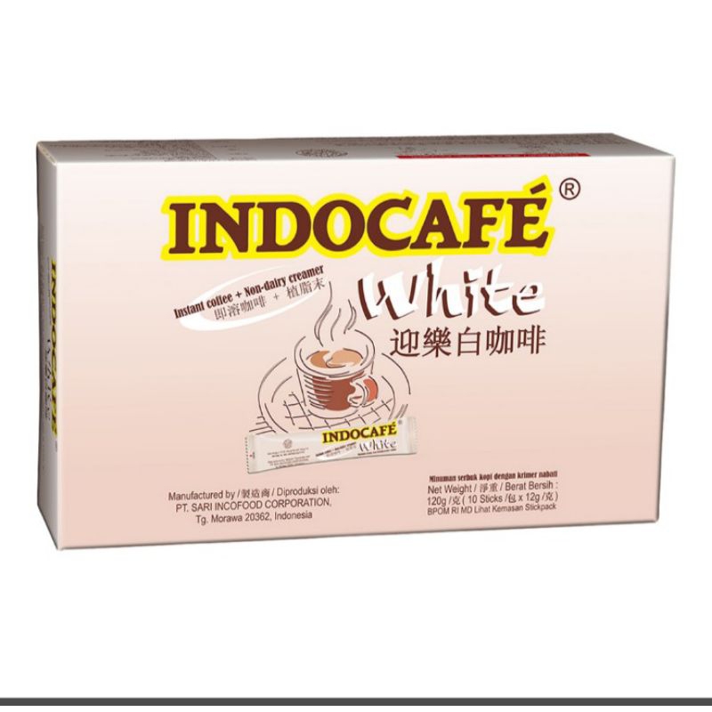 

Indocafe White Kopi Krim Instan Box 10 x 12 g