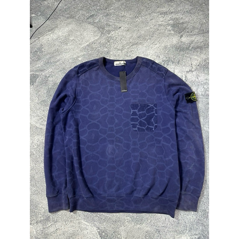 [100% USED ORIGINAL] STONE ISLAND CREWNECK CARTLE CAMO