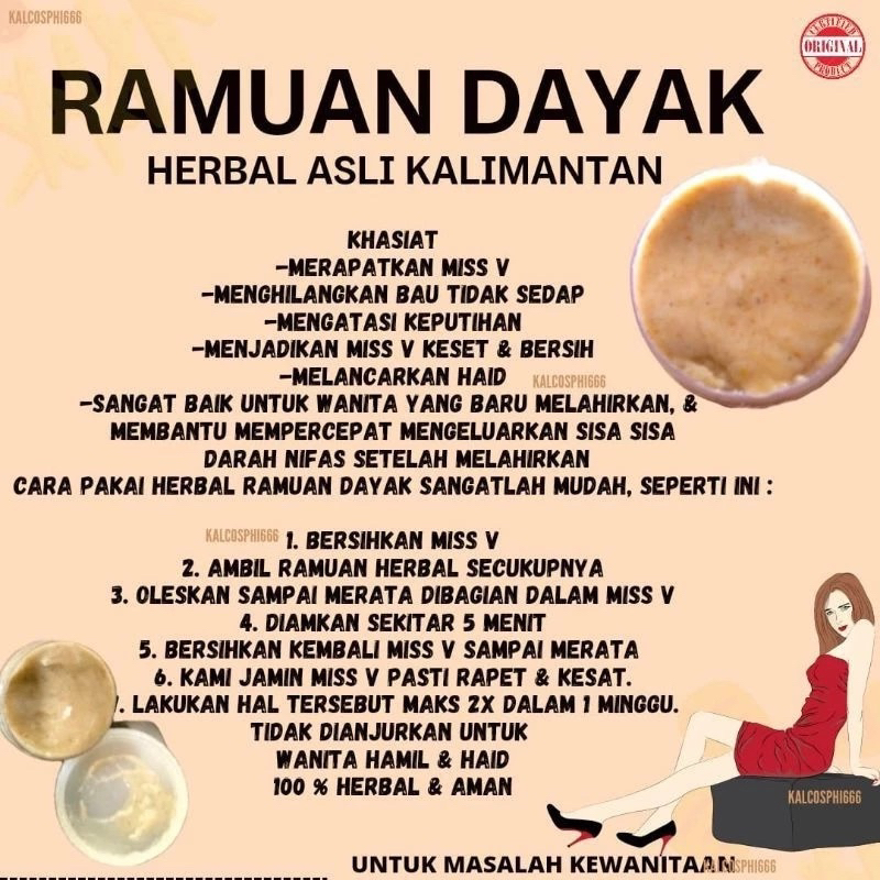 RAMUAN DAYAK ASLI KALIMANTAN