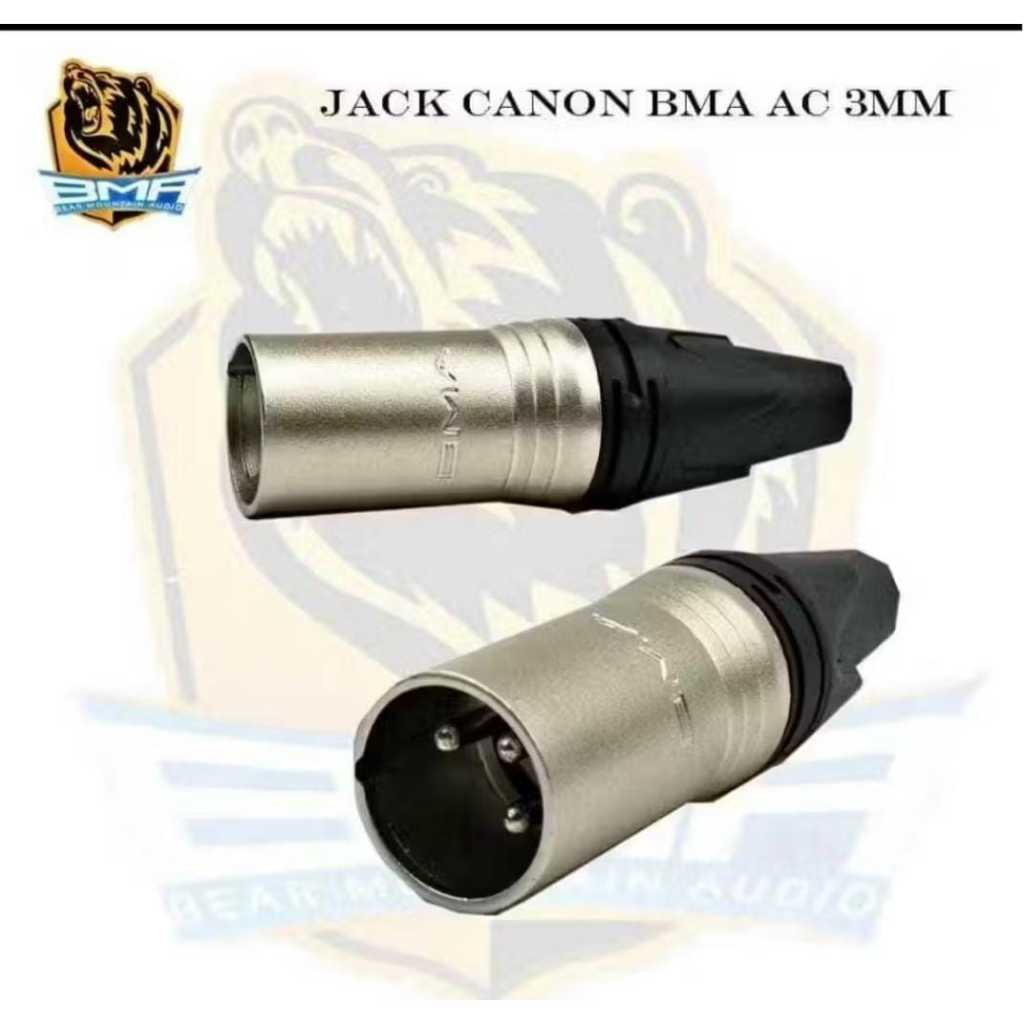 Jack Canon XLR BMA AC 3MM / Jek Jeck Jec Cannon MALE/COWOK 3 pin BMA AC3MM