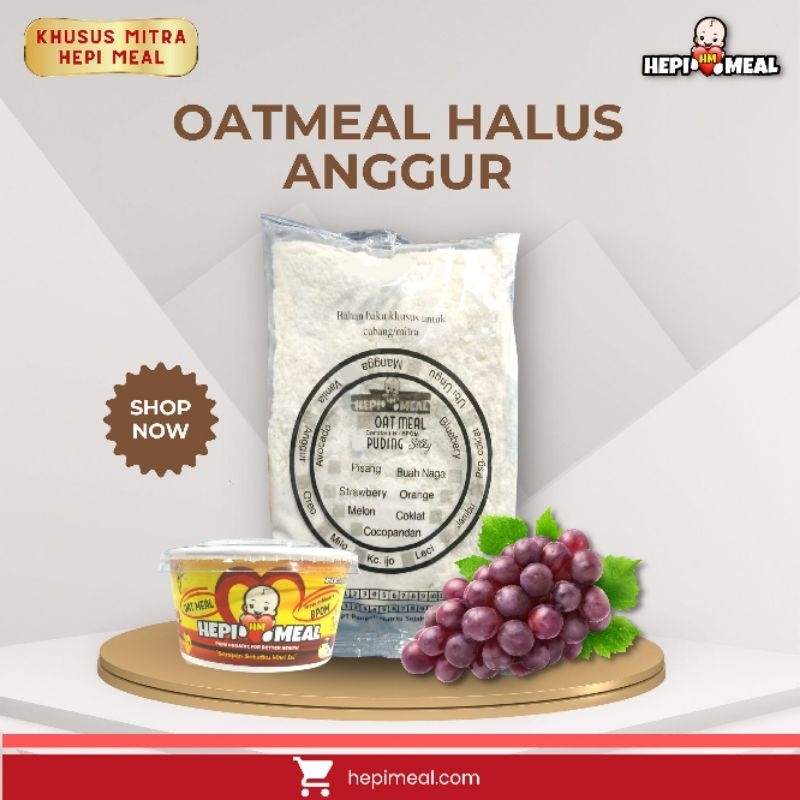 

oatmeal rasa anggur halus