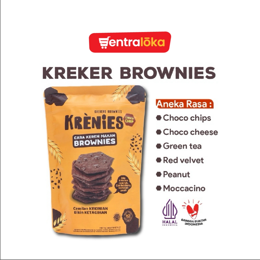 

Krenies - Promo Kreker Brownies / Brownies Kering / Keripik Brownies 60g