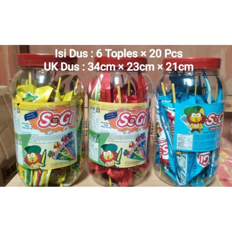 

SOGI Isi Dus Set Kue Bola 6 Topples x 20 Pcs