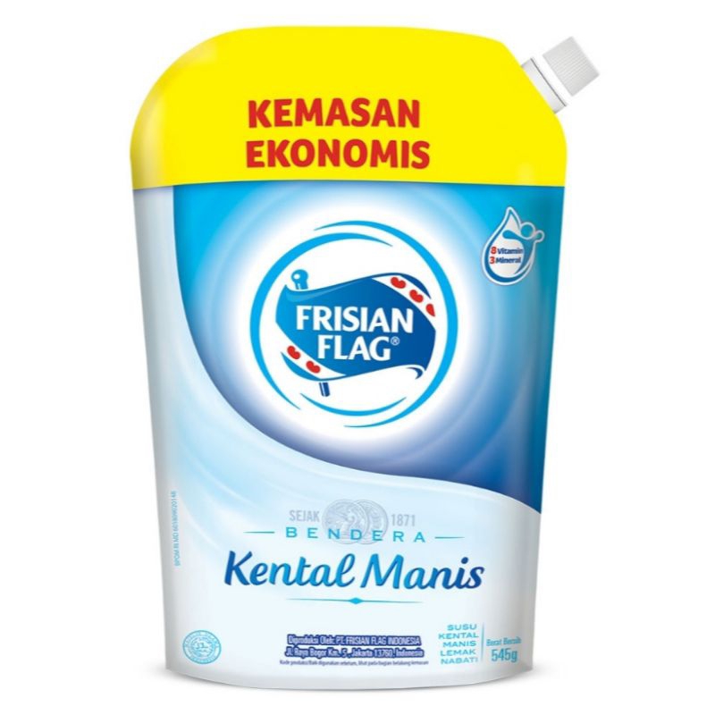 

Frisian Flag Susu Kental Manis Pouch 545gr / Putih / Cokelat