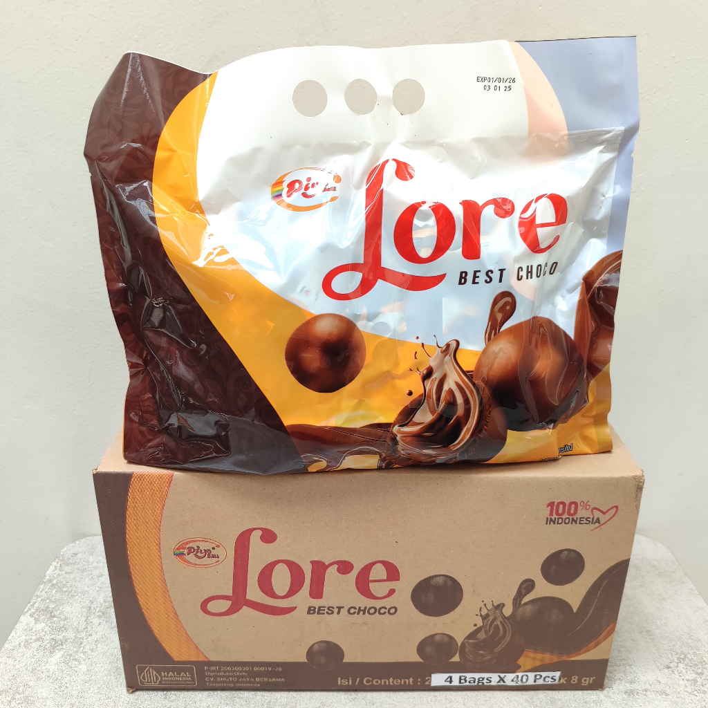 

COKLAT LORE KEMASAN BAG ( DUS )/COKLAT BOLA/CHOCO BALL