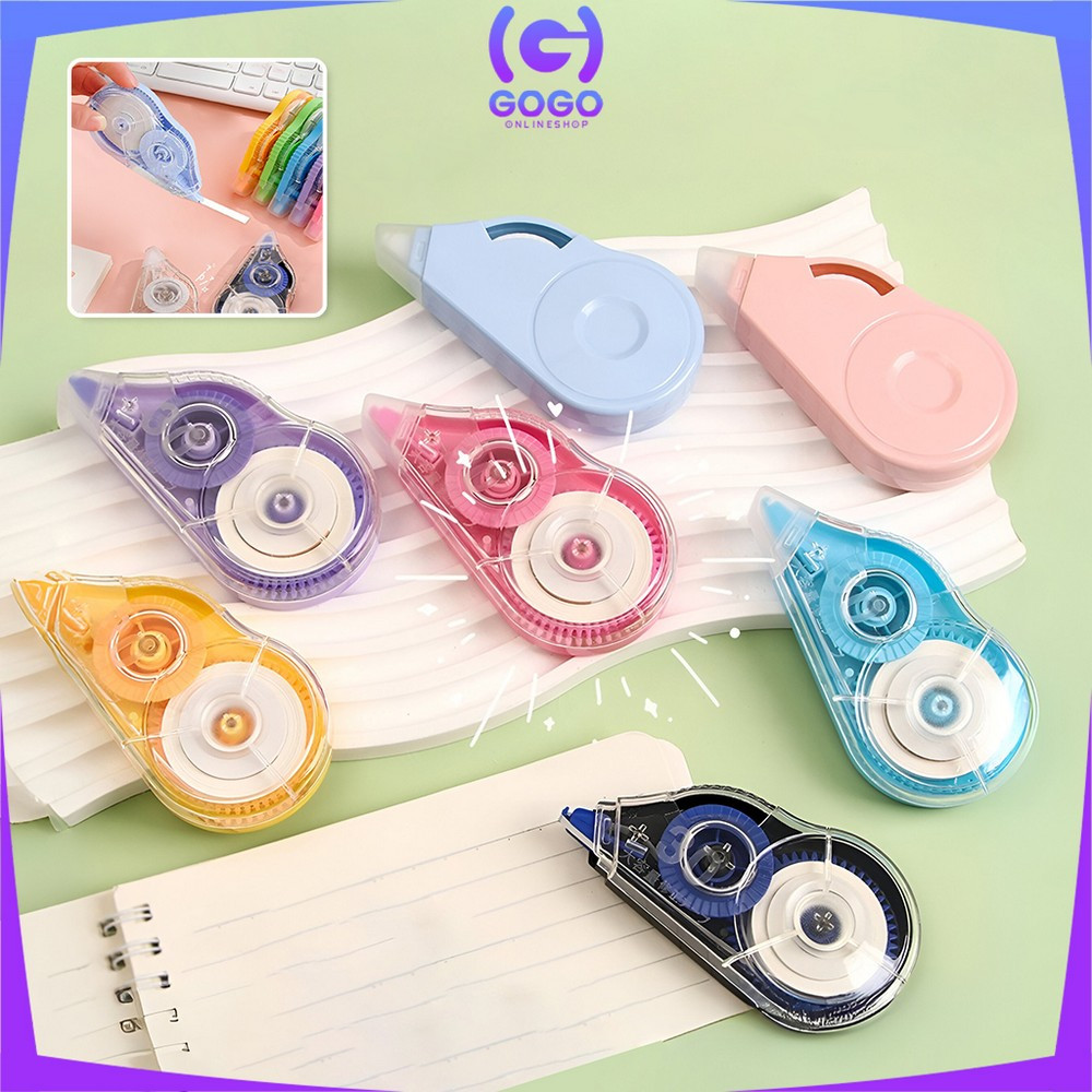 

GOGO-A113 Correction Tape Polos Tipe X Kertas Roll Serbaguna / Pita Koreksi Peralatan Sekolah Anak / Tip Ex Correction Students Stationary